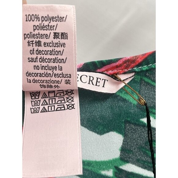 Victorias Secret Racerback Flowy Tank Top Tropical Resort Sz Medium NWT - Picture 3 of 5